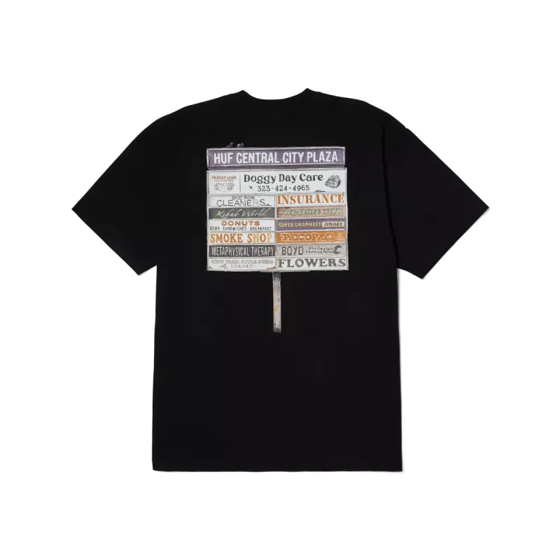 Футболка HUF SP25 Plaza black