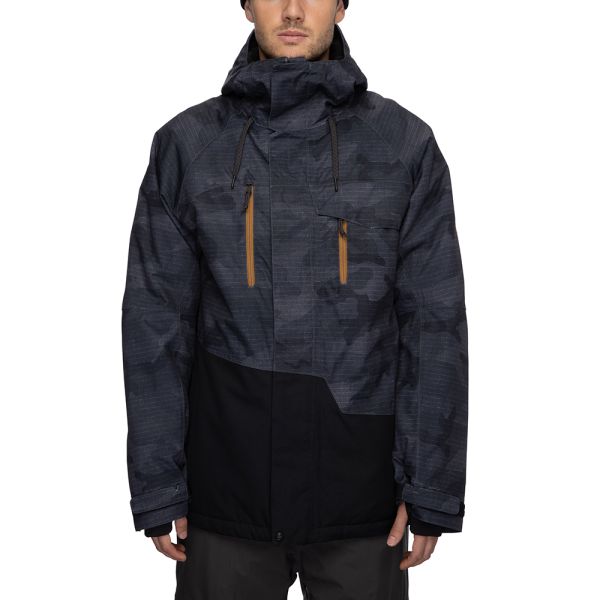 Сноубордична куртка 686 Geo Black camo Clrblk