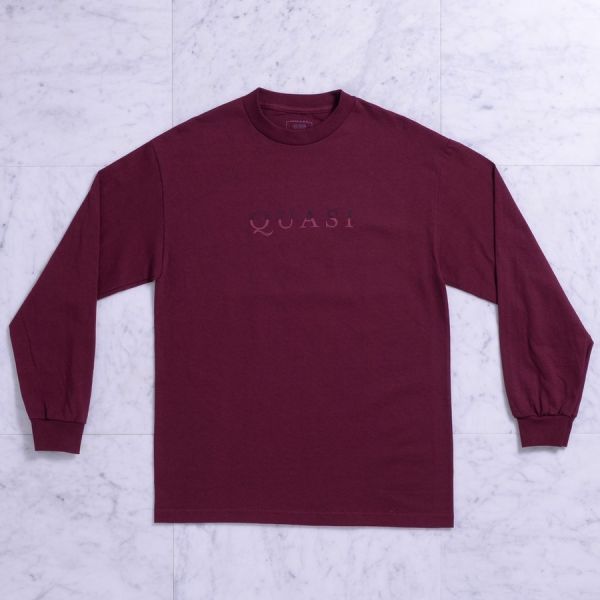 Лонгслів Quasi SPQ19 Wordmark ls burgundy