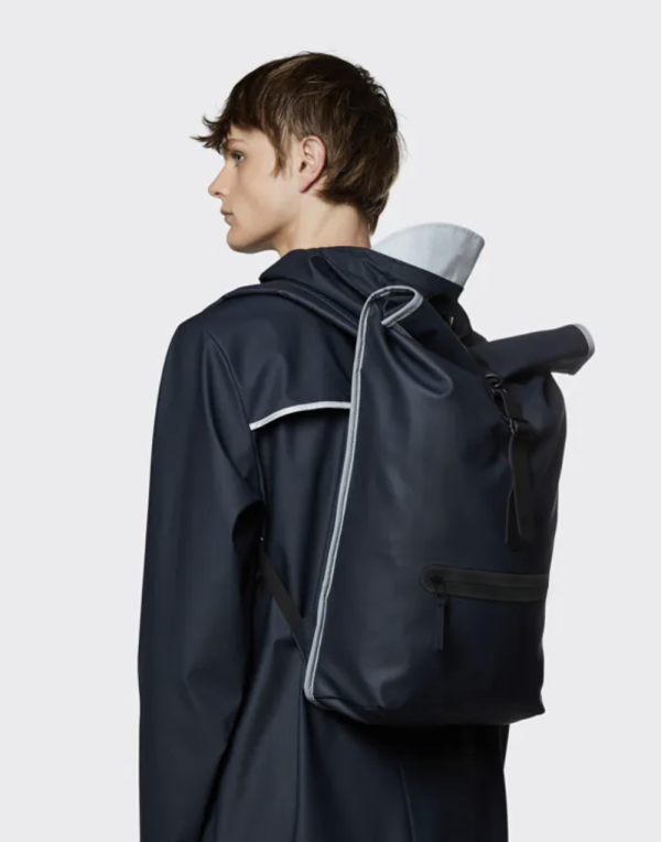 Рюкзак Rains Rolltop Rucksack Navy Reflective