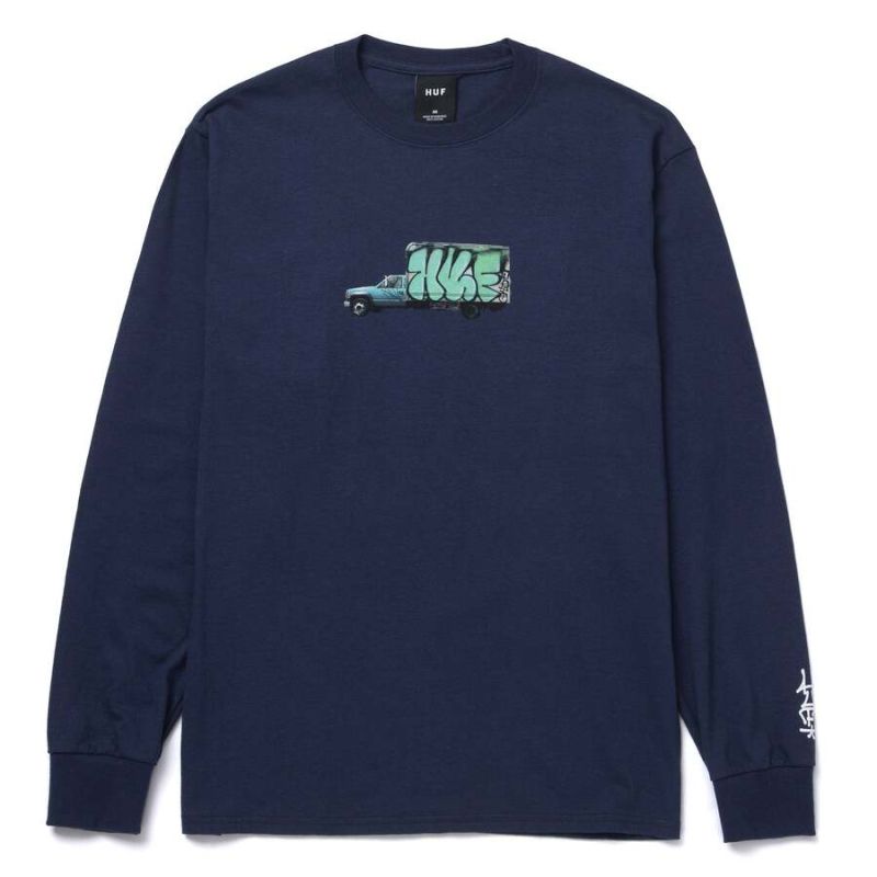 Лонгслів HUF HO21 Reimo box ls navy