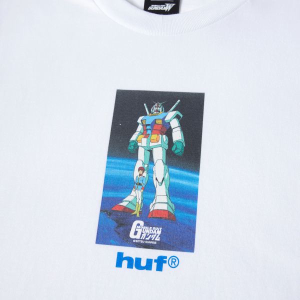 Футболка HUF SP24 Gundam RX-78 white