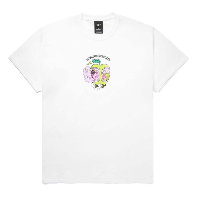 HUF 420 SU22 Sharing is caring tee white