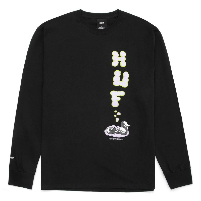 Лонгслів HUF 420 SU22 Skunky ls black