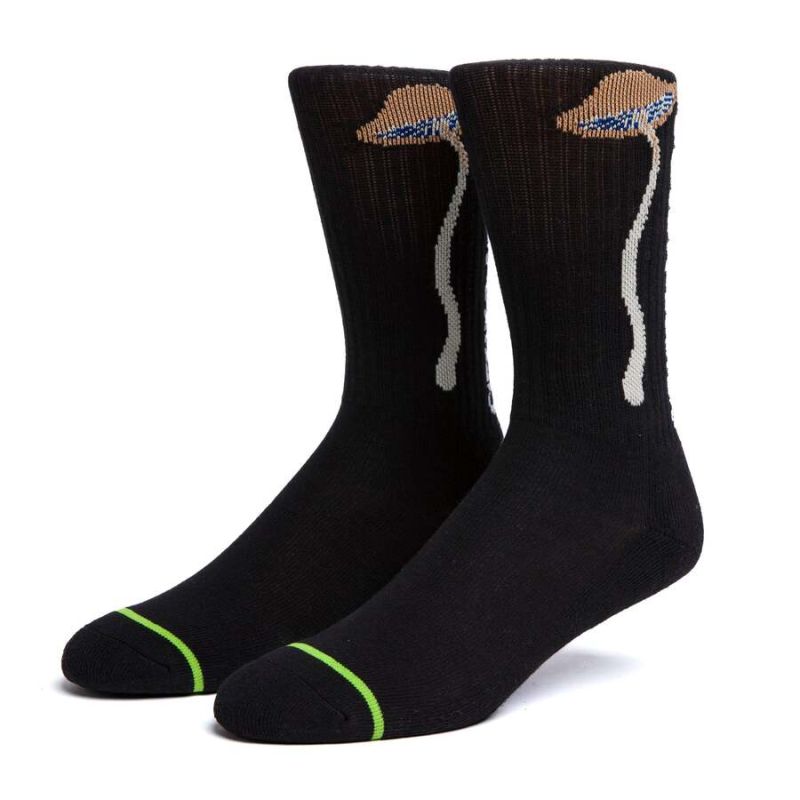 Шкарпетки HUF x Pleasures Spore sock black
