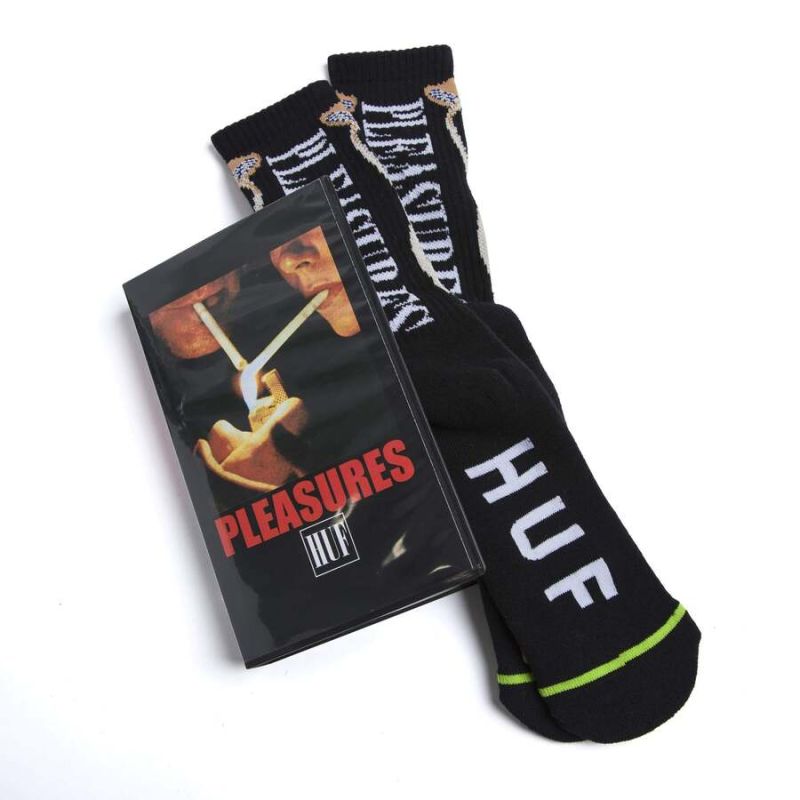 Шкарпетки HUF x Pleasures Spore sock black