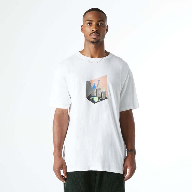HUF HO22 Still life number 420 tee white