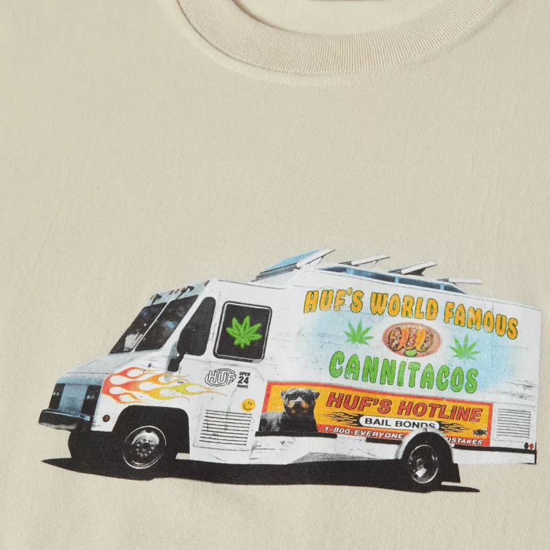Футболка HUF HO24 Taco Truck stone