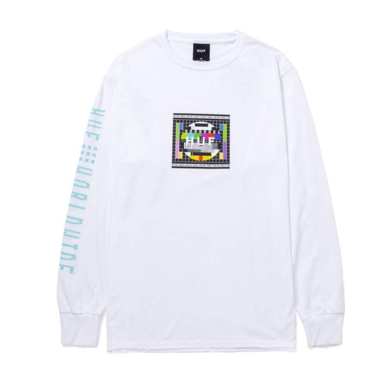 Лонгслів HUF FA21 Test Screen ls white