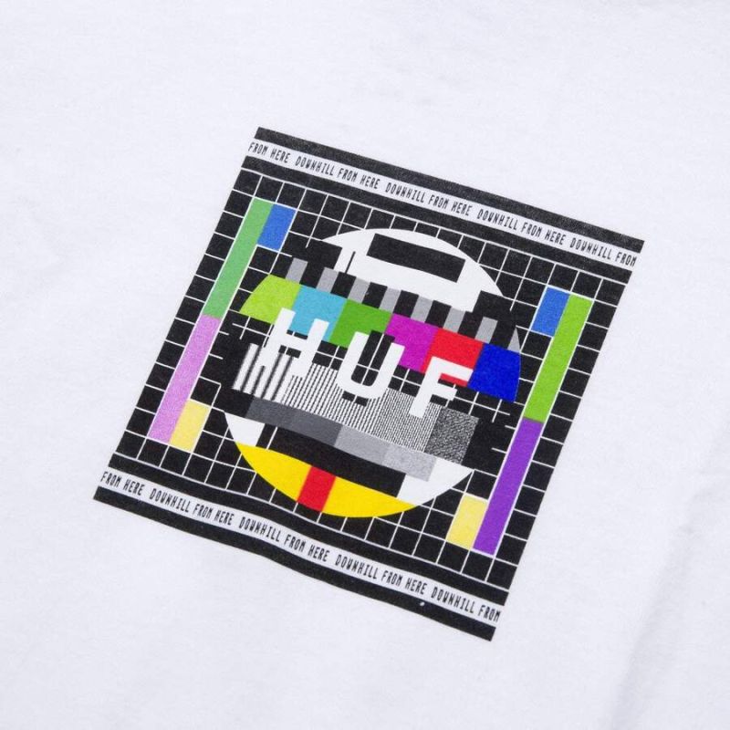 Лонгслів HUF FA21 Test Screen ls white