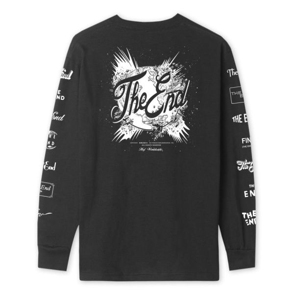 Лонгслів HUF FA19 the end ls tee black