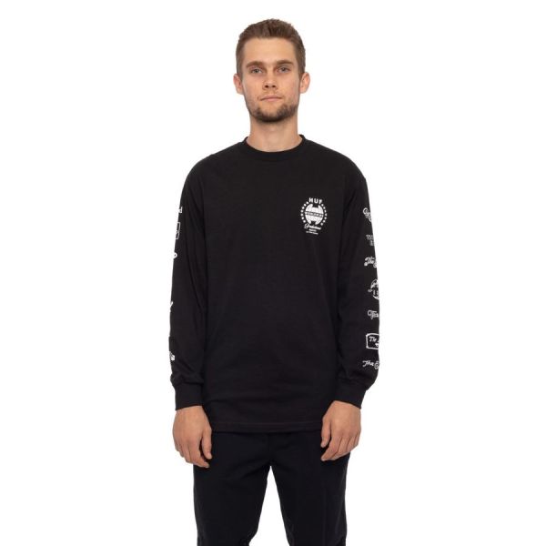 Лонгслів HUF FA19 the end ls tee black