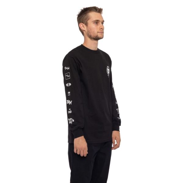 Лонгслів HUF FA19 the end ls tee black
