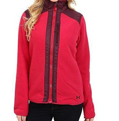 Флісова жіноча кофта Under Armour Taunen Fleece Jacket fury