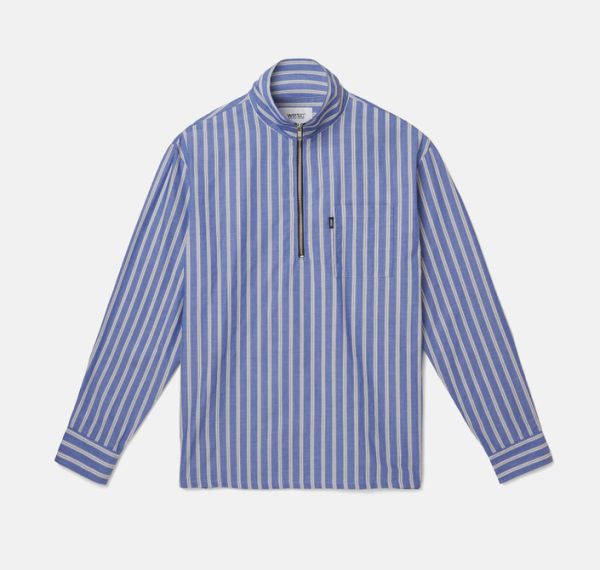 Сорочка WeSC Fall18 Banks ls shirt relaxed fit marine blue