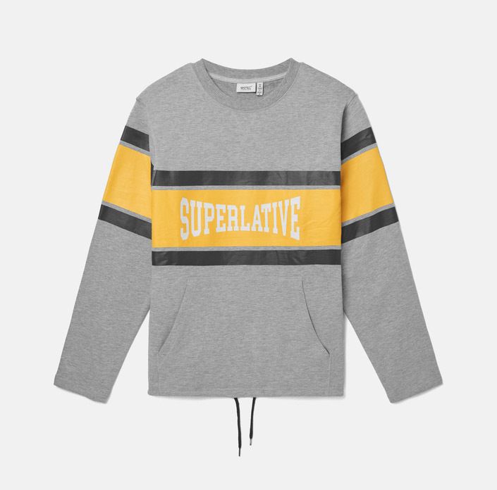 Світшот WeSC Fall18 Madison Superlative sweatshirt grey melange