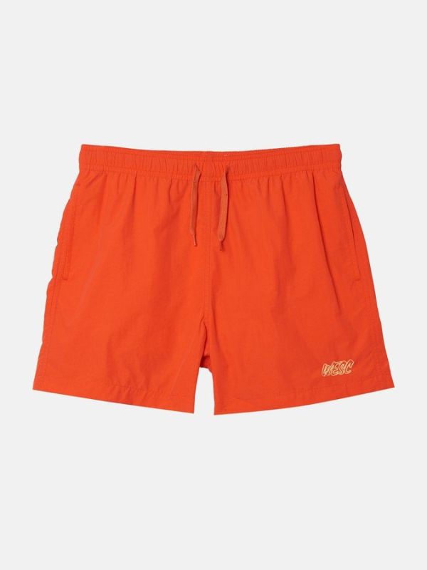 Пляжні шорти WeSC SS19 Zack swim pants paprika red