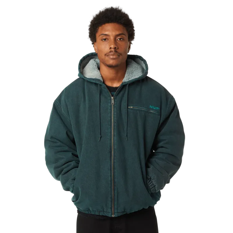 Куртка HUF HO25 What A Jungle Denim Work Jacket evergreen