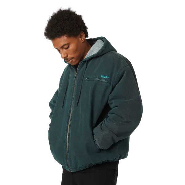 Куртка HUF HO25 What A Jungle Denim Work Jacket evergreen