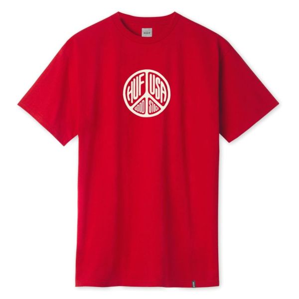 Футболка HUF FA19 Woodstock staff tee red